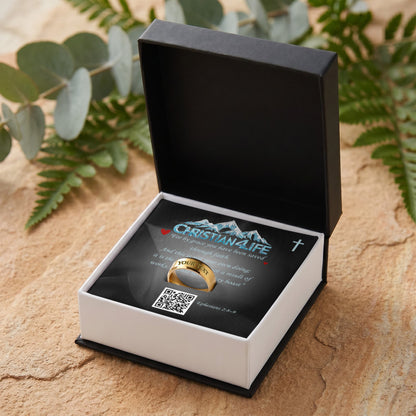 REDEEMED BY GRACE - Christian Men's Ring