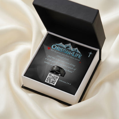 REDEEMED BY GRACE - Christian Men's Ring