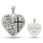 "Saved, Redeemed, Forever His" - personalized heart necklace