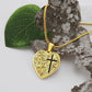 "Saved, Redeemed, Forever His" - personalized heart necklace