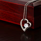 Forever Love Heart Necklace with Personalized Message Card