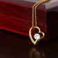 Forever Love Heart Necklace with Personalized Message Card