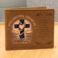 Personalized "Saved, Redeemed, Forever His" Christian Wallet