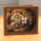 Lion and Cross Christian4Life Graphic Leather Wallet