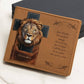 Personalized Lion and Cross Christian4Life Graphic Leather Wallet