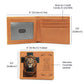 Personalized Lion and Cross Christian4Life Graphic Leather Wallet