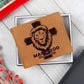 Lion and Cross Christian "Man of God" Graphic Leather Wallet