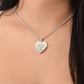 Saved, Redeemed Engraved Heart Necklace (optional personalized message)