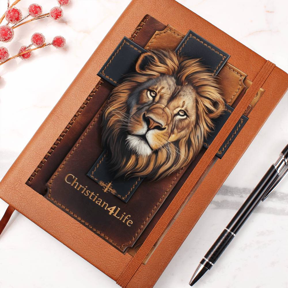 Lion and Cross Christian4Life 3D Graphic Christian Journal Journals Christian4Life