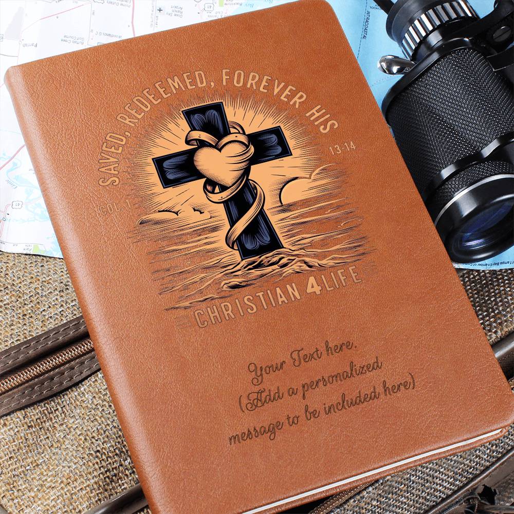 Personalized "Saved, Redeemed, Forever His" Christian Journal