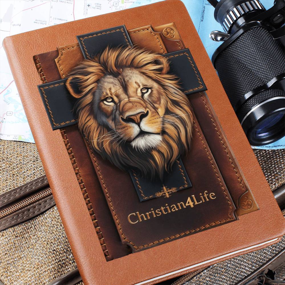 Lion and Cross Christian4Life 3D Graphic Christian Journal Journals Christian4Life