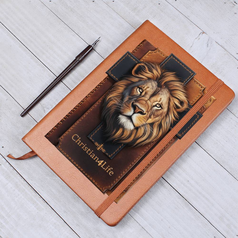 Lion and Cross Christian4Life 3D Graphic Christian Journal Journals Christian4Life