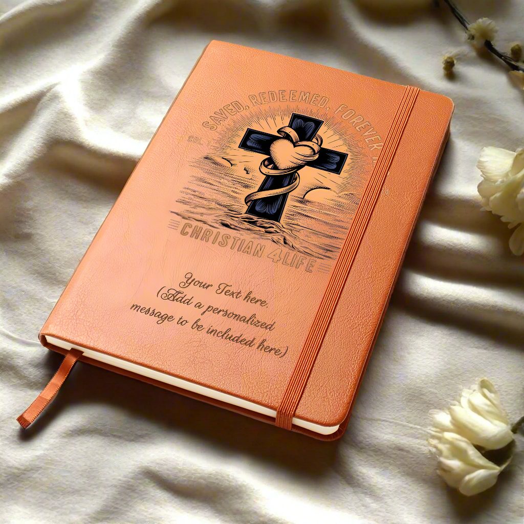 Personalized "Saved, Redeemed, Forever His" Christian Journal