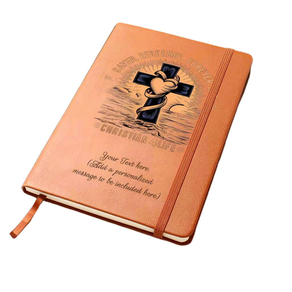 Personalized "Saved, Redeemed, Forever His" Christian Journal