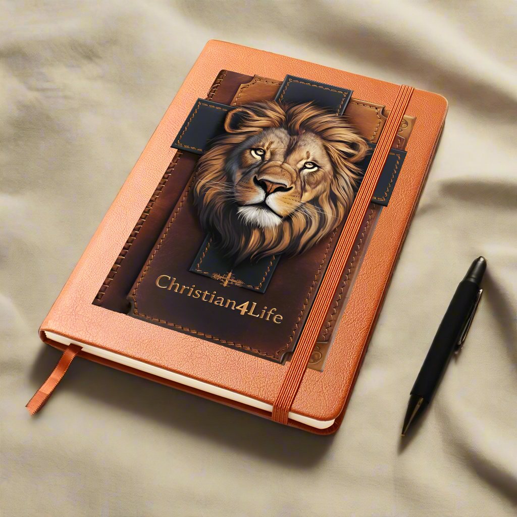 Lion and Cross Christian4Life 3D Graphic Christian Journal Journals Christian4Life