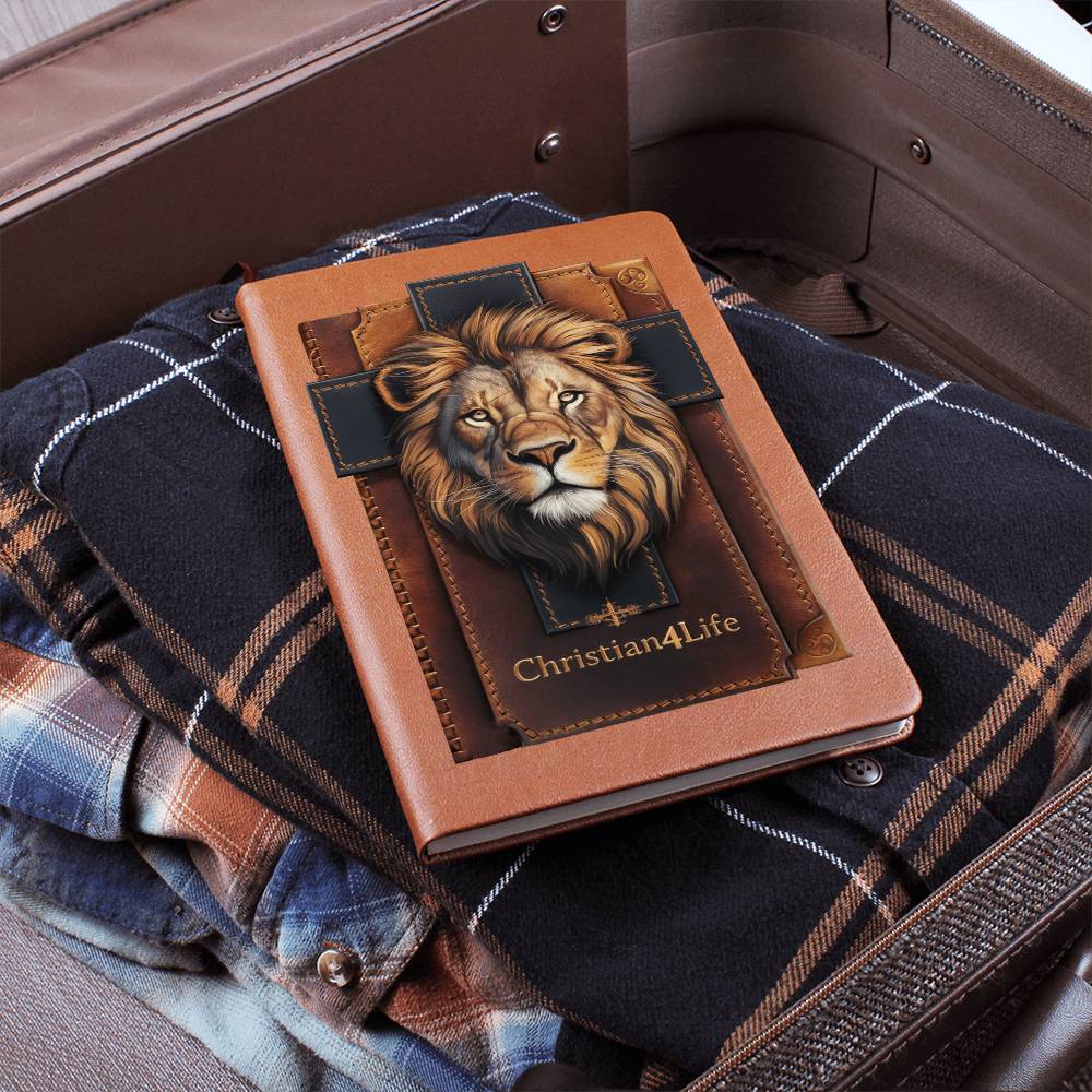 Lion and Cross Christian4Life 3D Graphic Christian Journal Journals Christian4Life