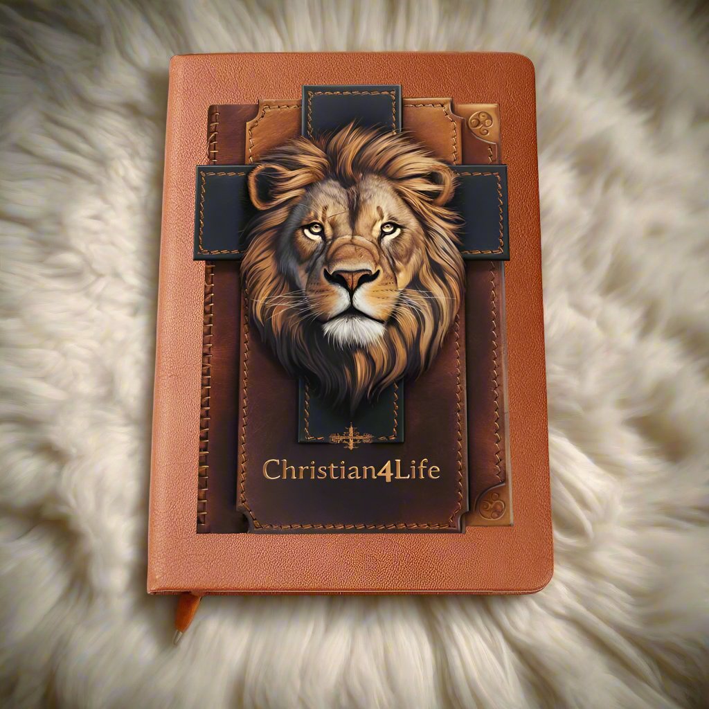 Lion and Cross Christian4Life 3D Graphic Christian Journal Journals Christian4Life