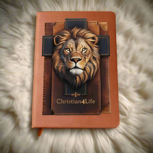 Lion and Cross Christian4Life 3D Graphic Christian Journal