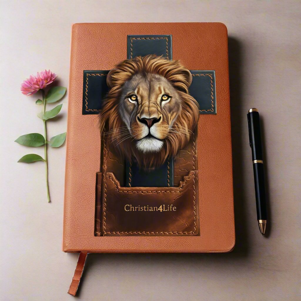 Christian4Life Lion and Cross Christian Journal Notebook