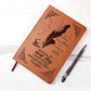 I can do all things through Christ, With new day comes new strength-Christian Journal (Brown feather)