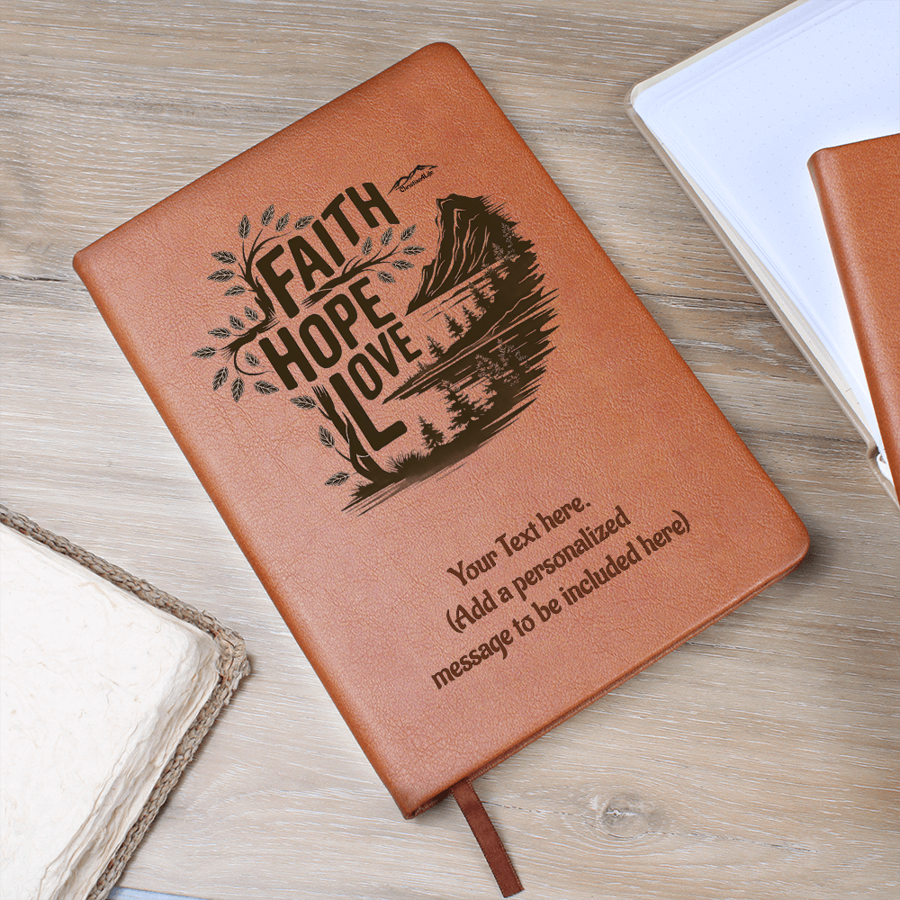 Faith, Hope, Love Personalized Christian Graphic Journal