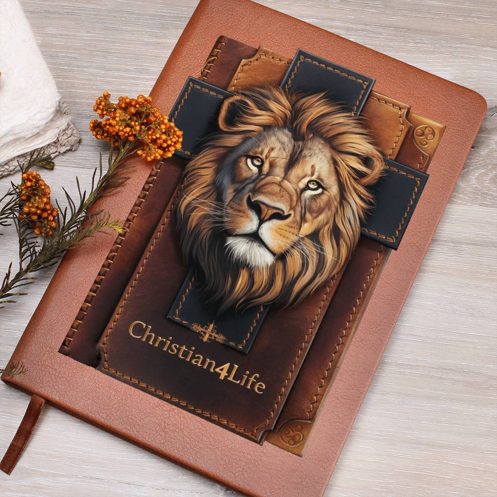 Lion and Cross Christian4Life 3D Graphic Christian Journal Journals Christian4Life