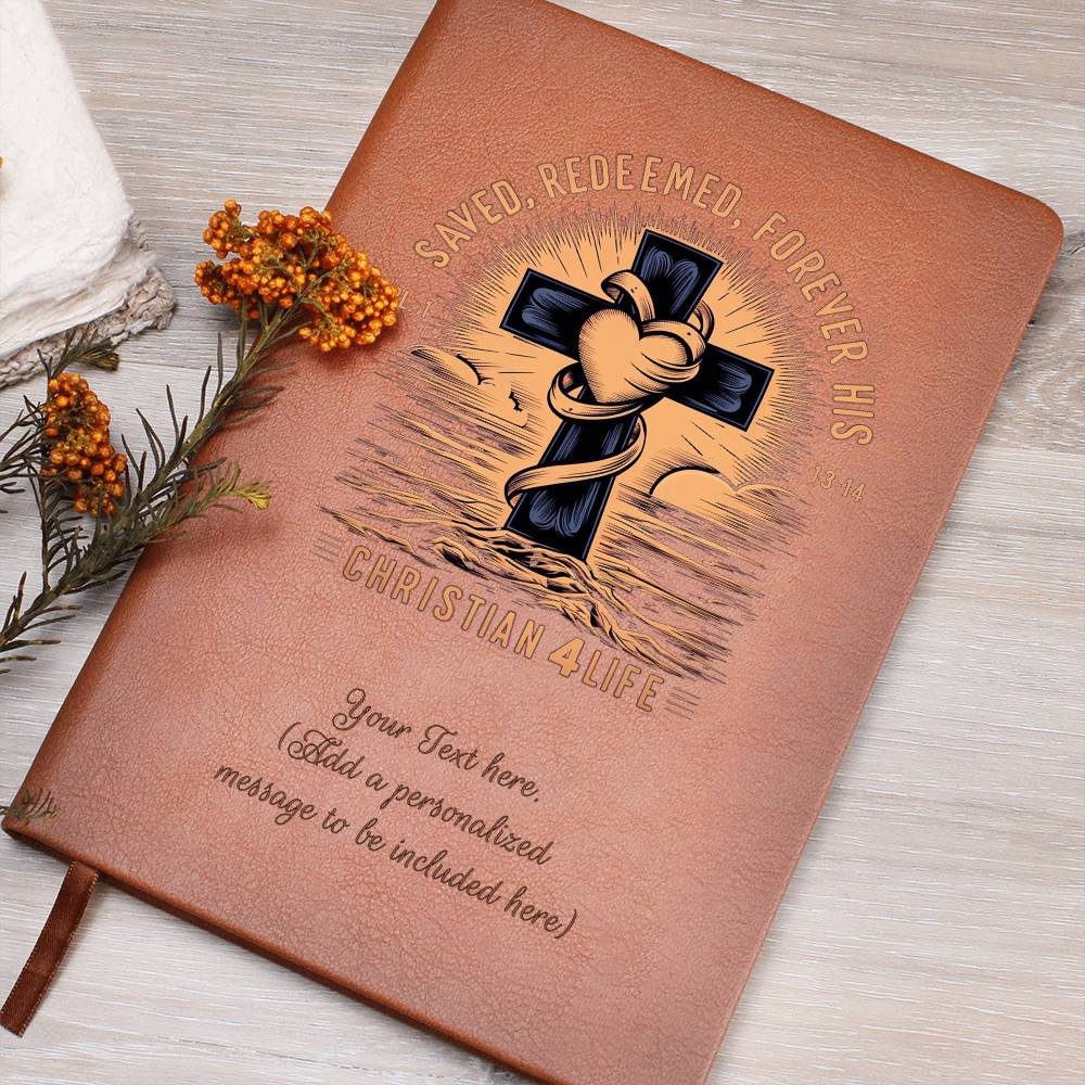 Personalized "Saved, Redeemed, Forever His" Christian Journal