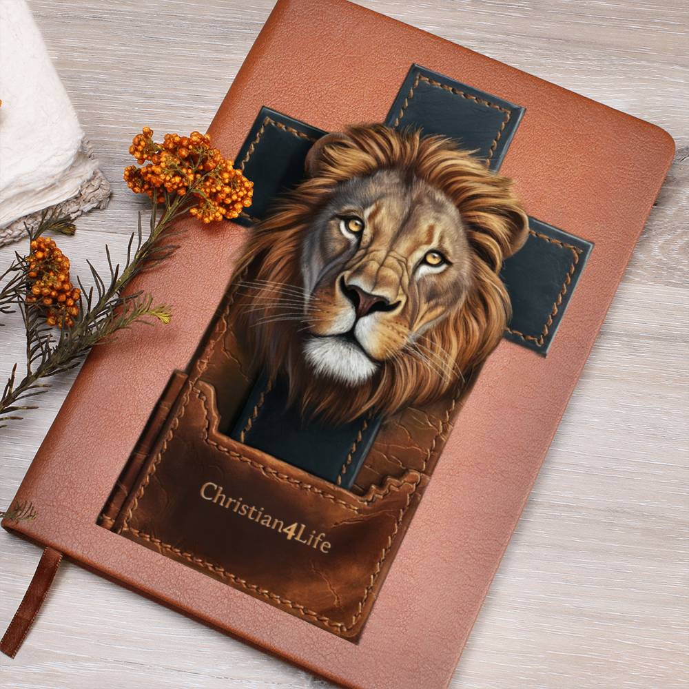 Christian4Life Lion and Cross Christian Journal Notebook