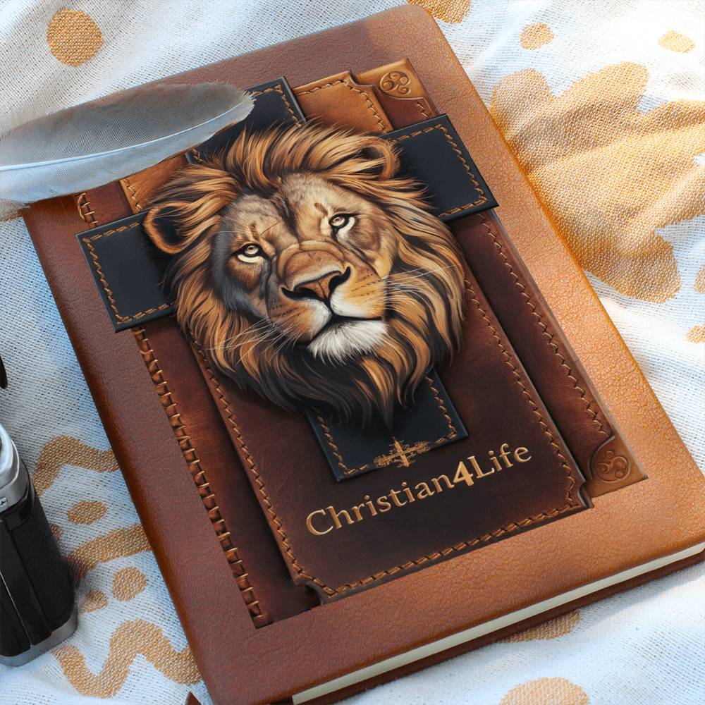 Lion and Cross Christian4Life 3D Graphic Christian Journal Journals Christian4Life