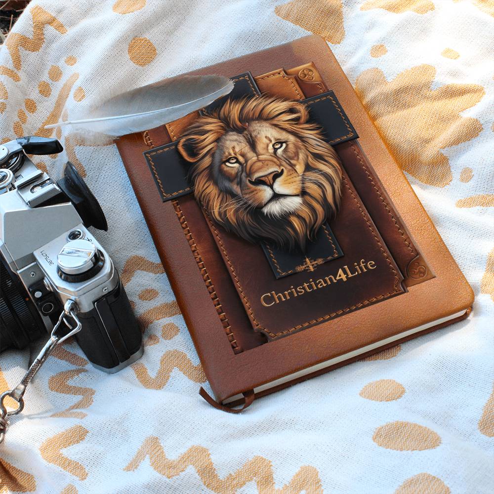 Lion and Cross Christian4Life 3D Graphic Christian Journal Journals Christian4Life