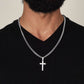 Artisan Cross Necklace on Cuban Chain - Stainless steel