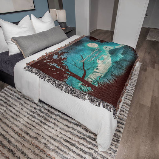 ’Where the spirit of the Lord is there is Freedom’ Christian Woven Blanket - Blankets