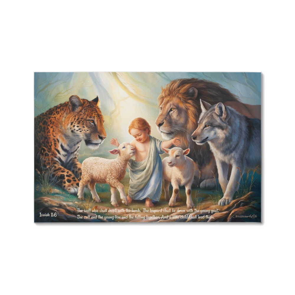 Kingdom, Gallery Wrapped Christian Wall Art Canvas with Quote