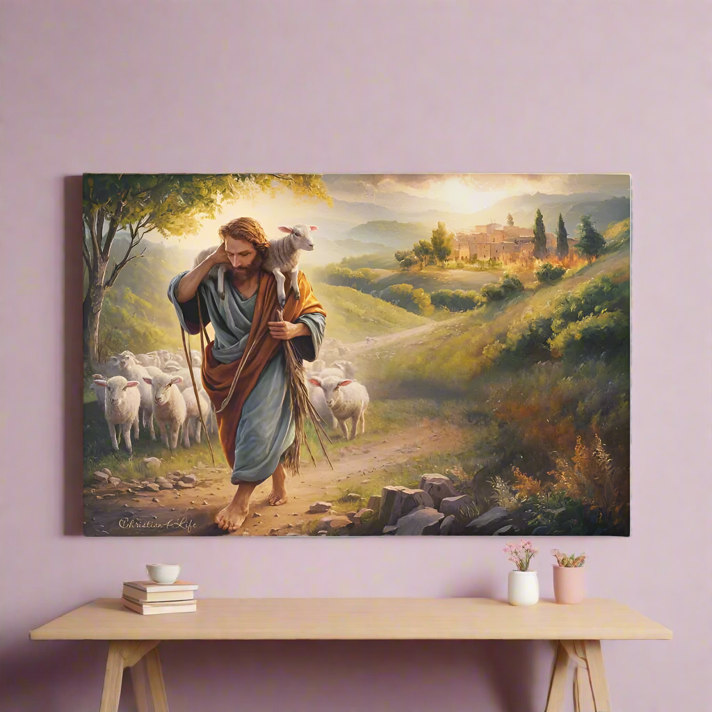 The Good Shepherd Gallery Wrapped Canvas Canvas Christian4Life