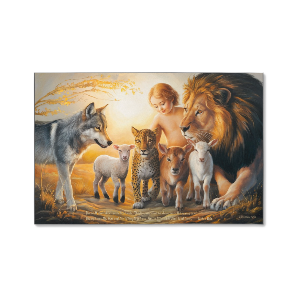 Kingdom To Come, Gallery Wrapped Christian Wall Art Canvas with Quote