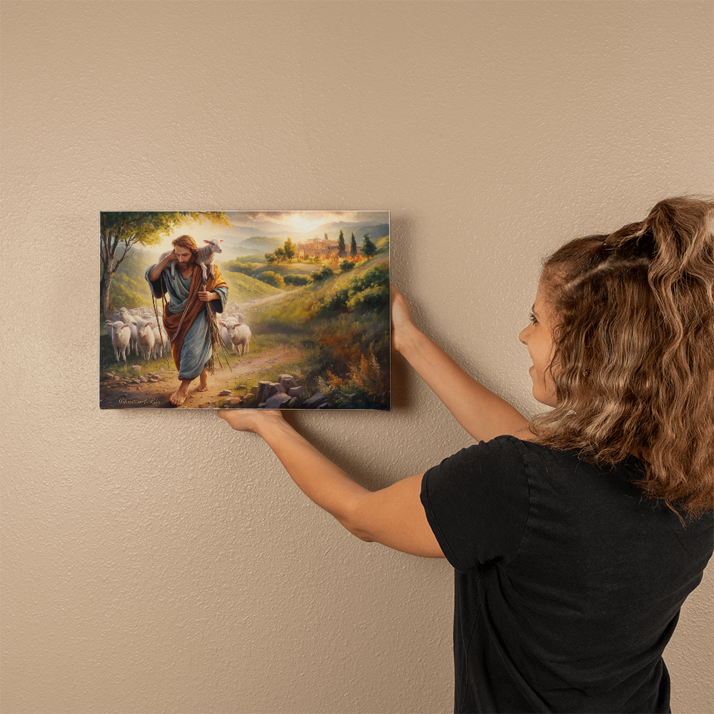 The Good Shepherd Gallery Wrapped Canvas Canvas Christian4Life