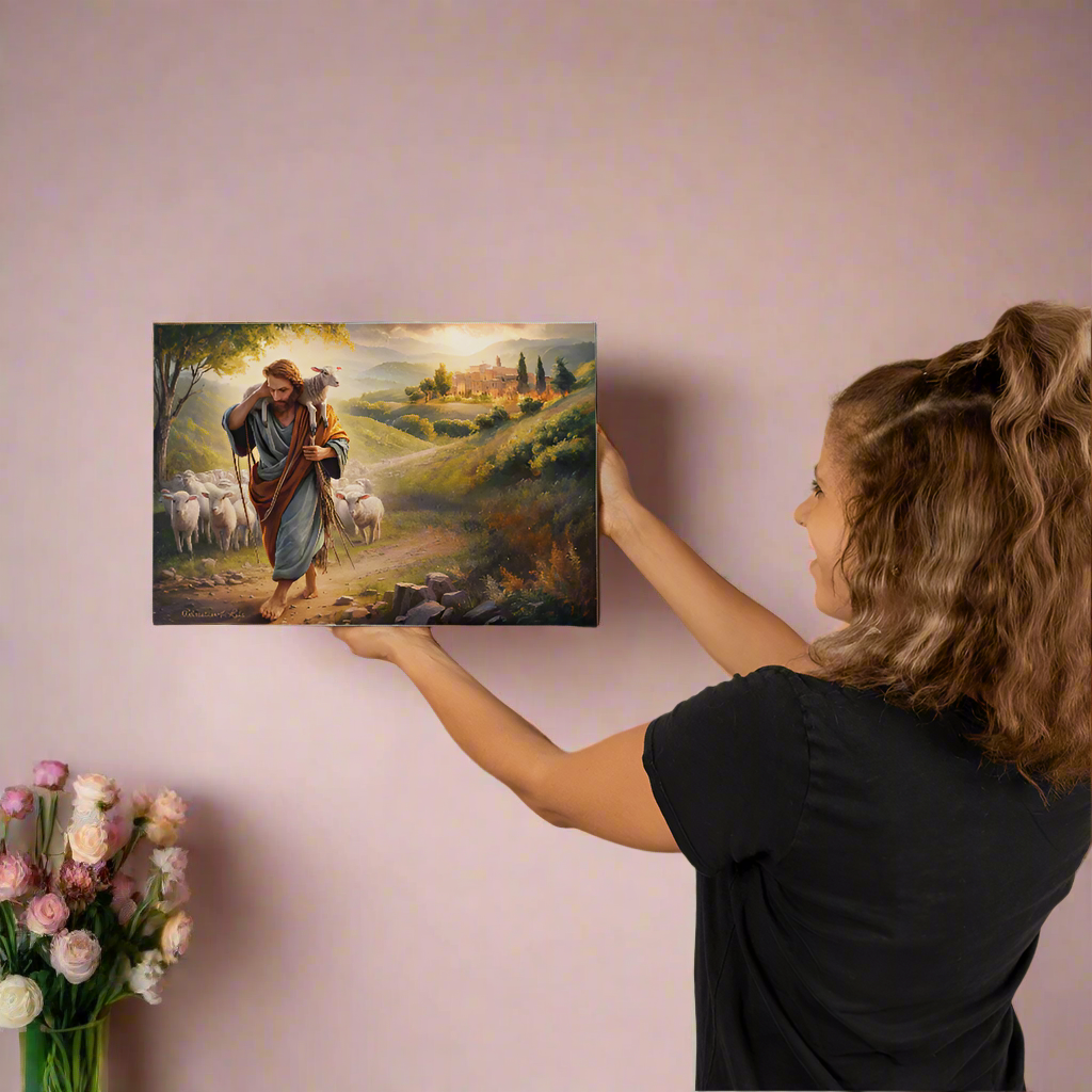 The Good Shepherd Gallery Wrapped Christian Wall Art Canvas