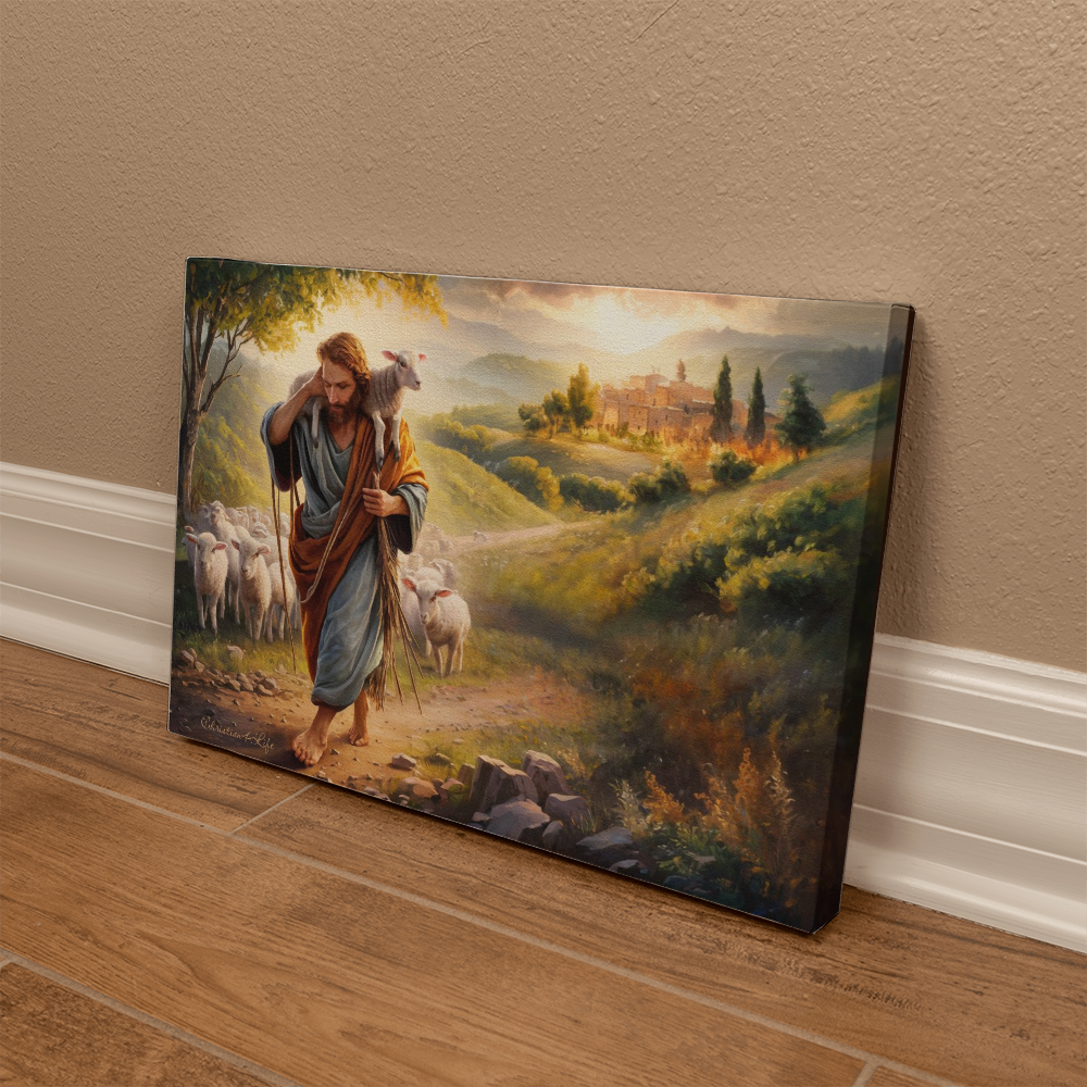 The Good Shepherd Gallery Wrapped Canvas Canvas Christian4Life