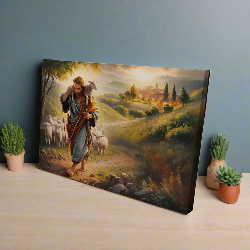 The Good Shepherd Gallery Wrapped Canvas Canvas Christian4Life