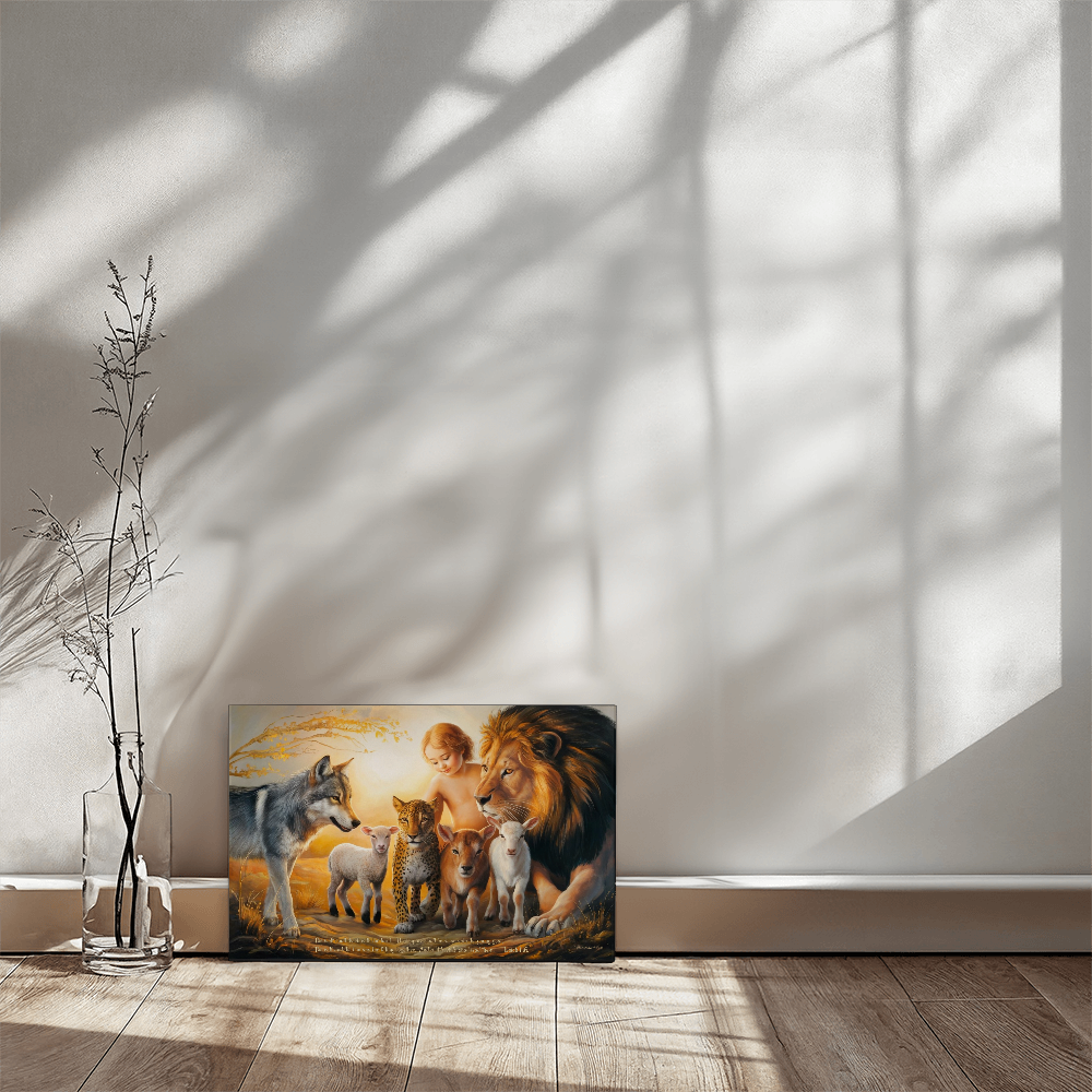 Kingdom To Come, Gallery Wrapped Christian Wall Art Canvas with Quote