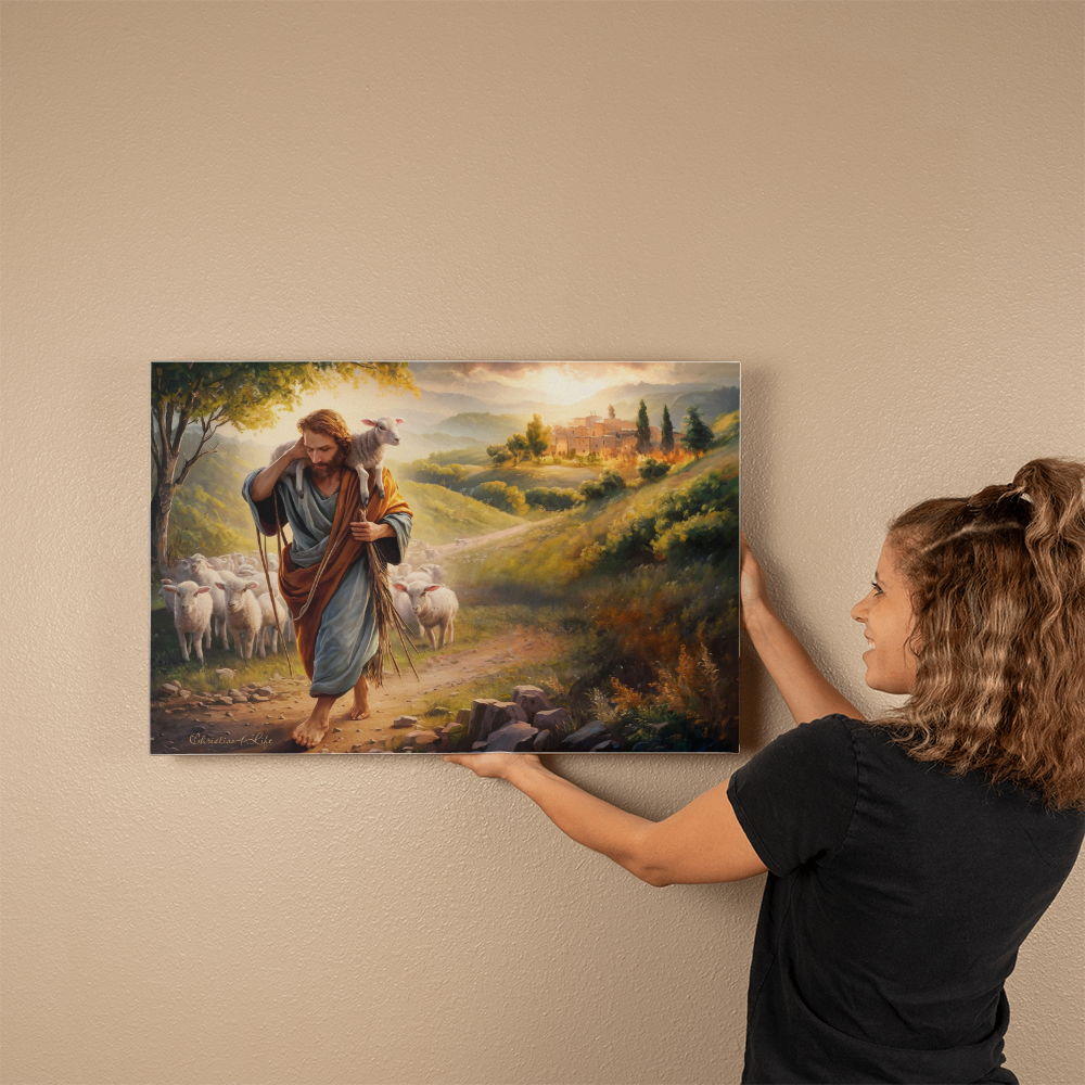 The Good Shepherd Gallery Wrapped Canvas Canvas Christian4Life