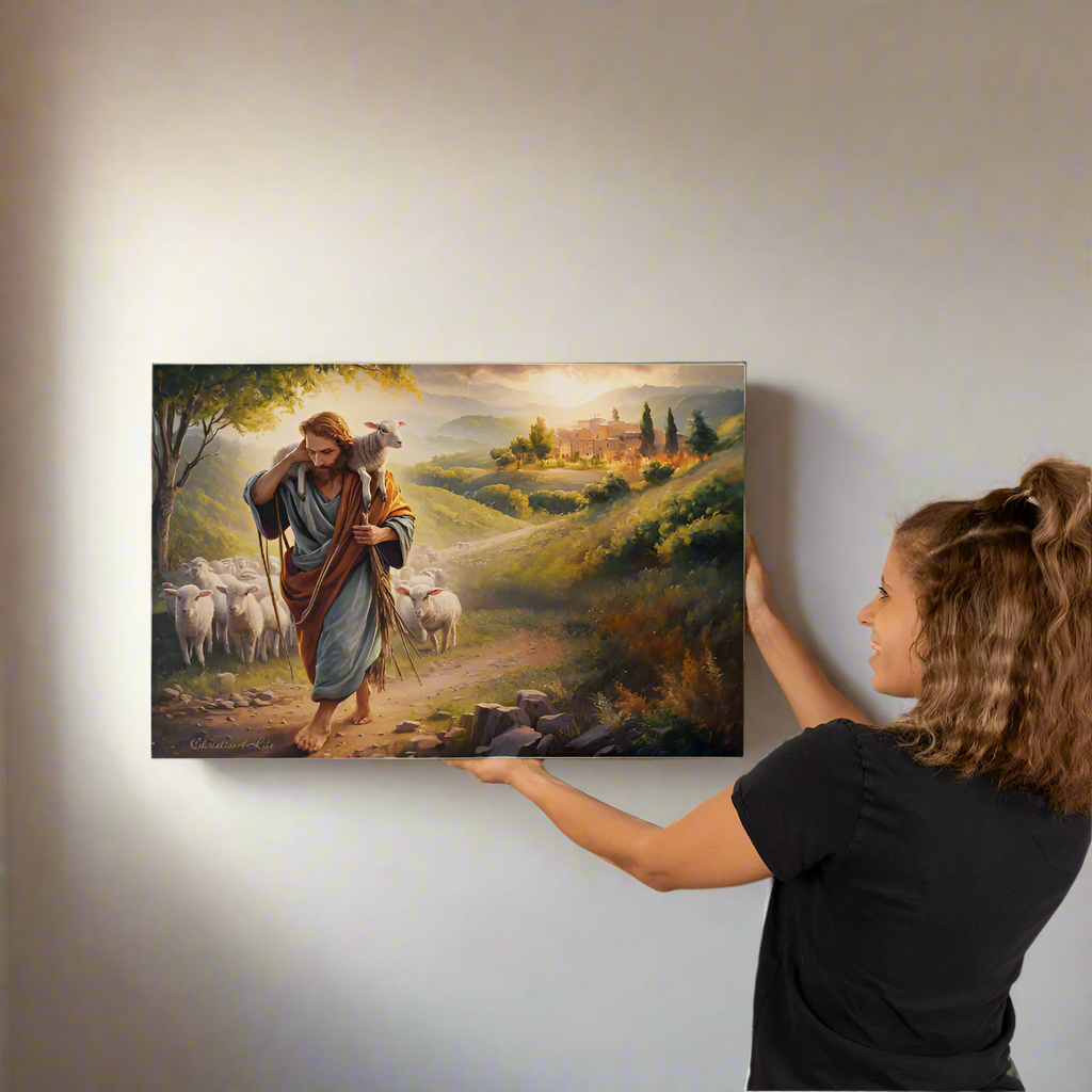 The Good Shepherd Gallery Wrapped Christian Wall Art Canvas