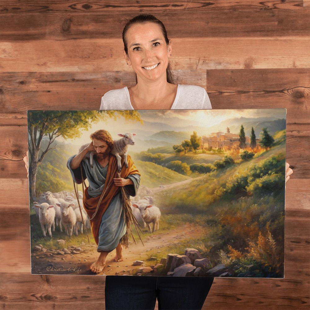 The Good Shepherd Gallery Wrapped Canvas Canvas Christian4Life