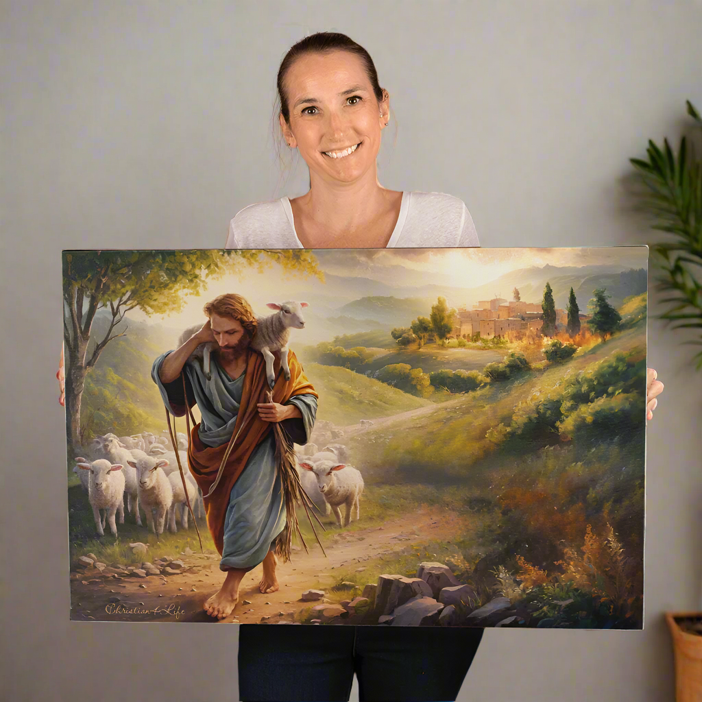 The Good Shepherd Gallery Wrapped Christian Wall Art Canvas