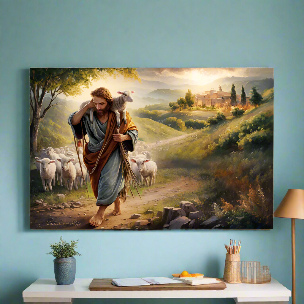 The Good Shepherd Gallery Wrapped Christian Wall Art Canvas