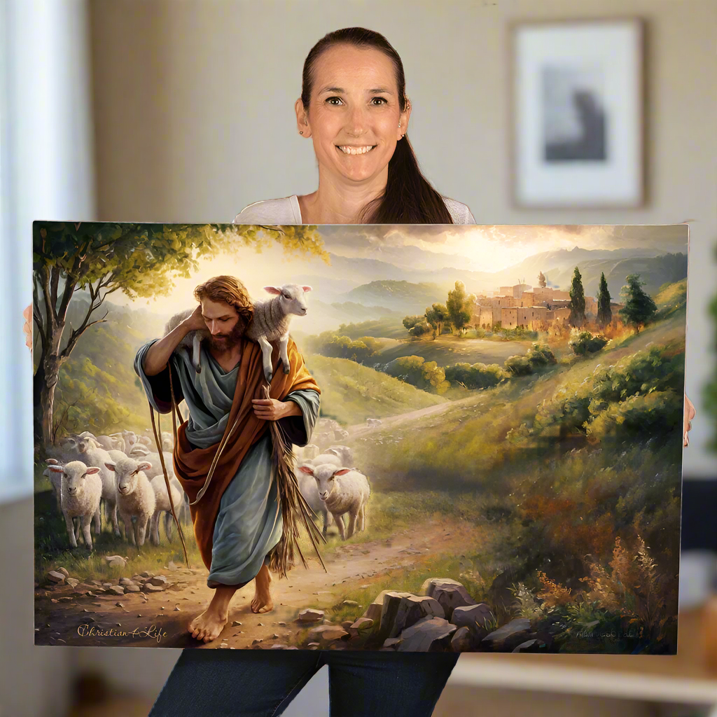 The Good Shepherd Gallery Wrapped Christian Wall Art Canvas