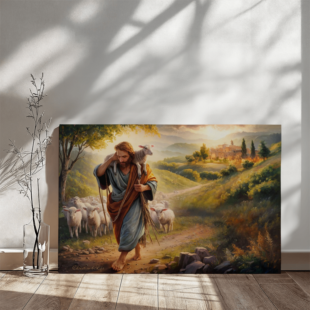 The Good Shepherd Gallery Wrapped Canvas Canvas Christian4Life