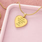 Saved, Redeemed Engraved Heart Necklace (optional personalized message)