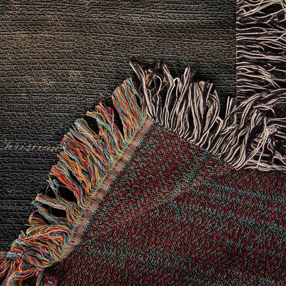 Wolf and Lamb Christian Heirloom Woven Blanket Tapestry - Isaiah 11:6