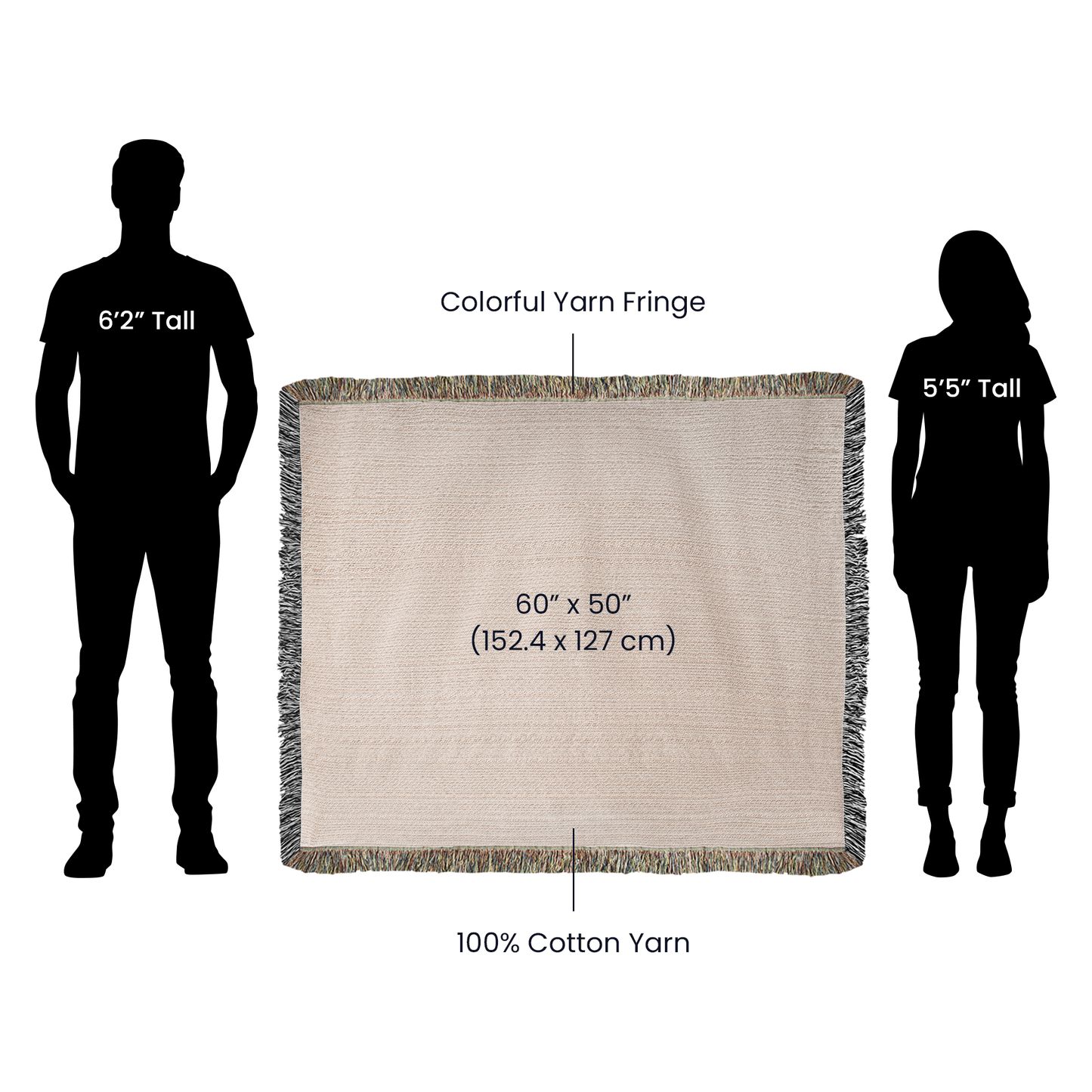 Wolf and Lamb Christian Heirloom Woven Blanket Tapestry - Isaiah 11:6